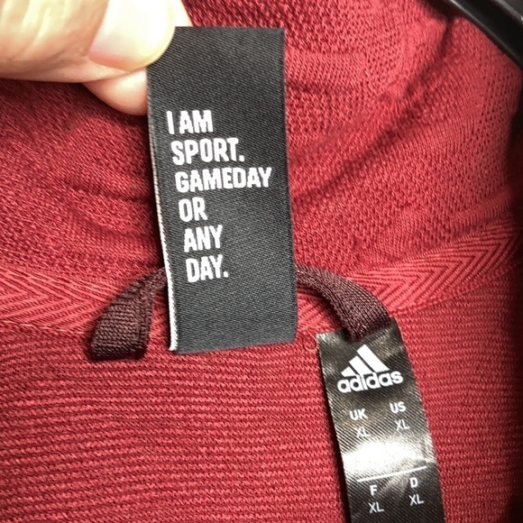 Adidas badge of sport 3 stripe full zip jacket size XL - Picture 7 of 13